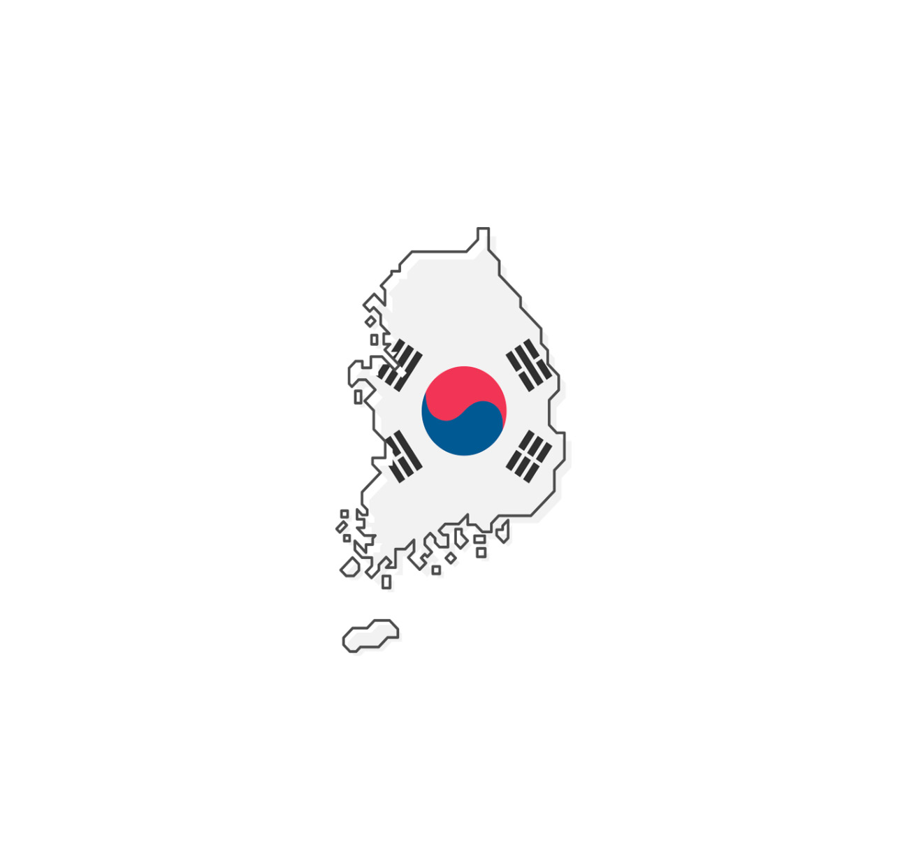 corea-bandera Bandera corea